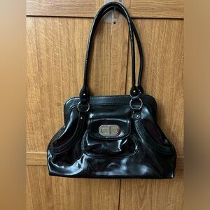 Franco Sarto- Beautiful black patent bag 19 inch tall - 15 inch wide